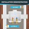 Seelink Washing Machine Outlet Box, Double Drains, 1/2 Inch Pex-A