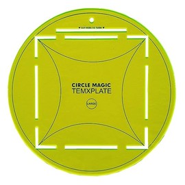 HONEYSEW Circle Quilting Template Round Acrylic Circle Ruler for Quilt Supplies for Cutting Patterns and Sewing (10inch)