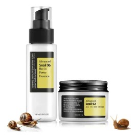 Pack Sérum y Crema Facial Baba de Caracol 100ML  Snail Mucin Anti-Wrinkle  Hydrating Set                                                              