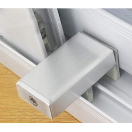 WANLIAN 1PCS Door Window Lock Stopper Adjustable Thick Sliding Safety Anti theft Children Security LockChild Plastic Steel Aluminium Rails Limit Window Door Anti Slip