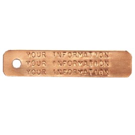 Custom Stamped Copper Trap Tags (50 Pack)