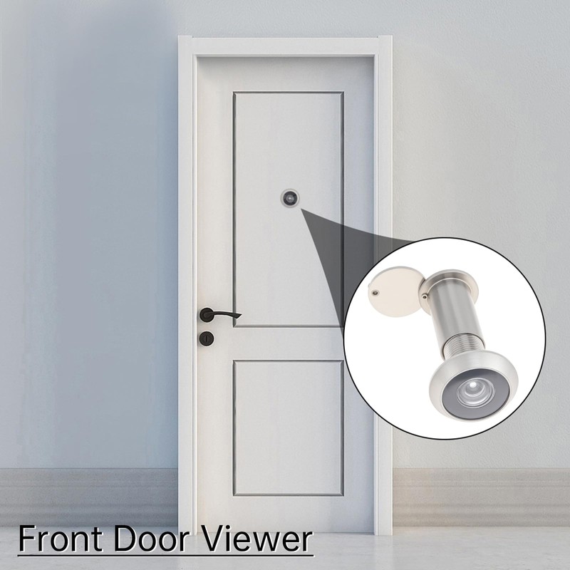 Door Viewer Peephole,Solid Brass 200 Degree Peep Hole with 16