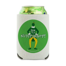 Elf Movie Son of a Nutcracker! Can Cooler - Drink Sleeve Hugger Collapsible Insulator - Beverage Insulated Holder
