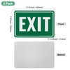 M METERXITY 2-Pack Exit Sign 12x8 Inch Aluminum Reflective Enter