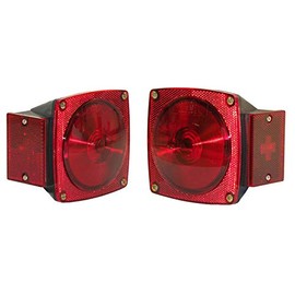 RIGID HITCH INCORPORATED Optronics ONE™ L.E.D. Square Under 80" (RLC-008) Combination Tail Lights - for Trailers 80" Wide