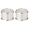 Edzard Round Silver-plated Napkin Rings, Diameter 4 cm, Set of