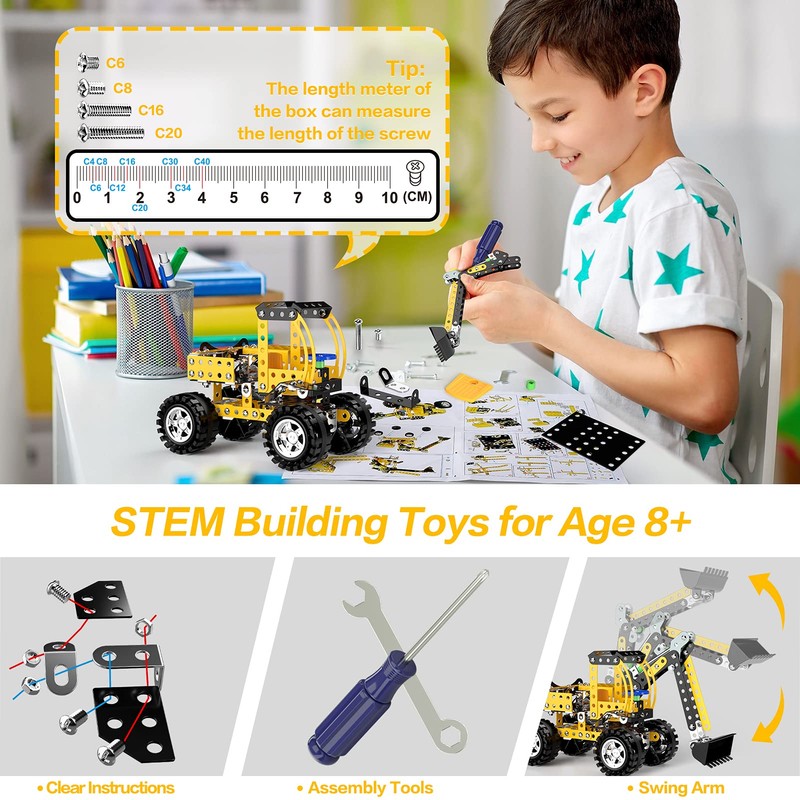 Lucky Doug Stem Building Projects Toys for Kids Boys 8
