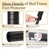 Bed Frame Leg Covers, Reusable Bed Frame Toe Protectors,Bed Frame