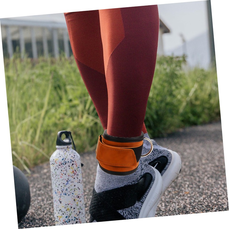 Sosoport 2pcs Padded Ankles Straps Cable Machines Ankles Cuff for