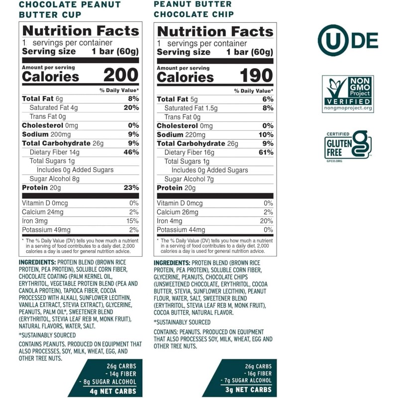 NO COW Vegan Protein Snack Bar Variety Brand Sampler Pack,