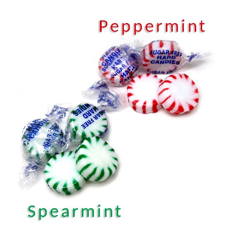 SweetGourmet Sugar-Free Christmas Wrapped Hard Candy | Peppermint - Spearmint