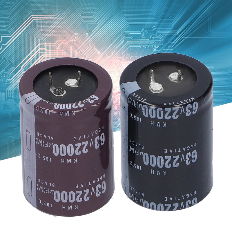 Electrolytic Capacitor 22000μF Aluminum Energy Storage Components 105℃ 35x50mm 63V