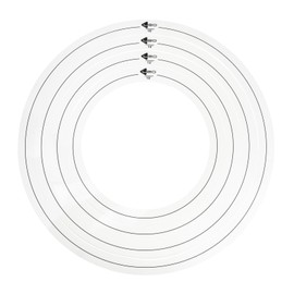 Vaguelly 4pcs Drum Mufflers Dampening Rings Drum Damper Replacement DIY Percussion Parts 10/12/14/16