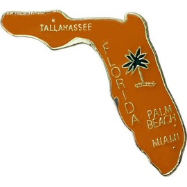 Florida - State Map Lapel Pin