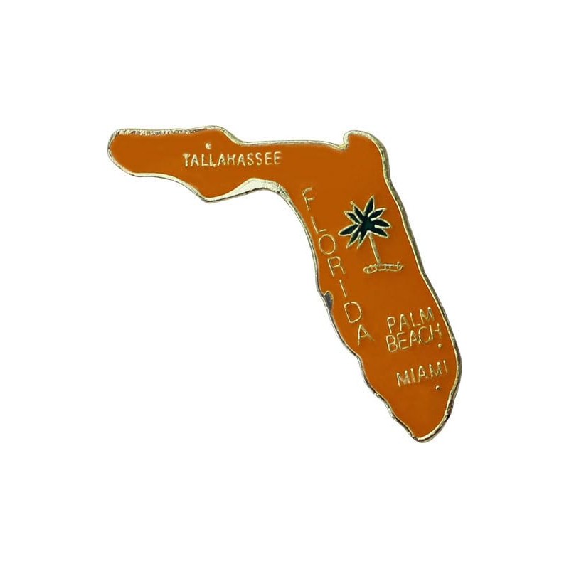 Florida - State Map Lapel Pin