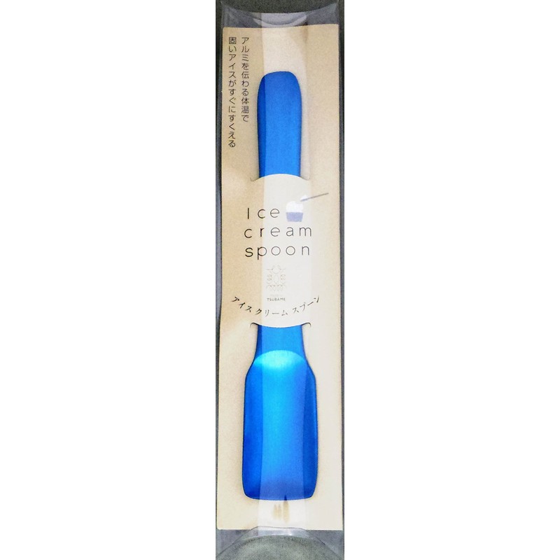 Katsuriki Shoji Playzant Aluminum Ice Cream Spoon, Blue