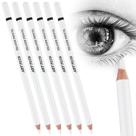 UICCVOKK 6 Pcs Rubber Pencil Sketching Eraser Pencils Art Pencil Eraser, Pencil Rubber Pencil erasers for Artists Eraser Pencil Rubbers Erasers, Artist Eraser Pencil for Sketching, Charcoal Drawings