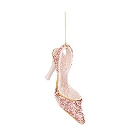 Widdle Gifts Ltd 12cm Glitter / Sequin Shoe Christmas Tree Decoration - Pink