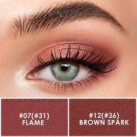 Anglicolor Eyeshadow Stick, Glitter Eyeshadow Pencil Crayon, High Pigmented Eye Shadow Pen, Shimmer Eyeshadows Waterproof Long Lasting, Eye Highlighter Stick, Eyes Makeup Gift for Women Girl (#07#12 Starring Rose)