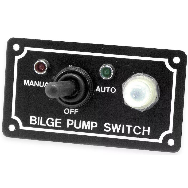 Shoreline Marine SL52268 Bilge Pump Switch 3-Way Panel 12V, 10