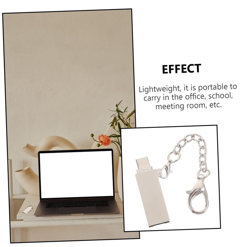 Gatuida 3pcs Micro USB Phone Adapter Portable Data Converter for