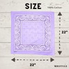 MDSTYLE 100% Cotton Bandana for Men & Women 22" x