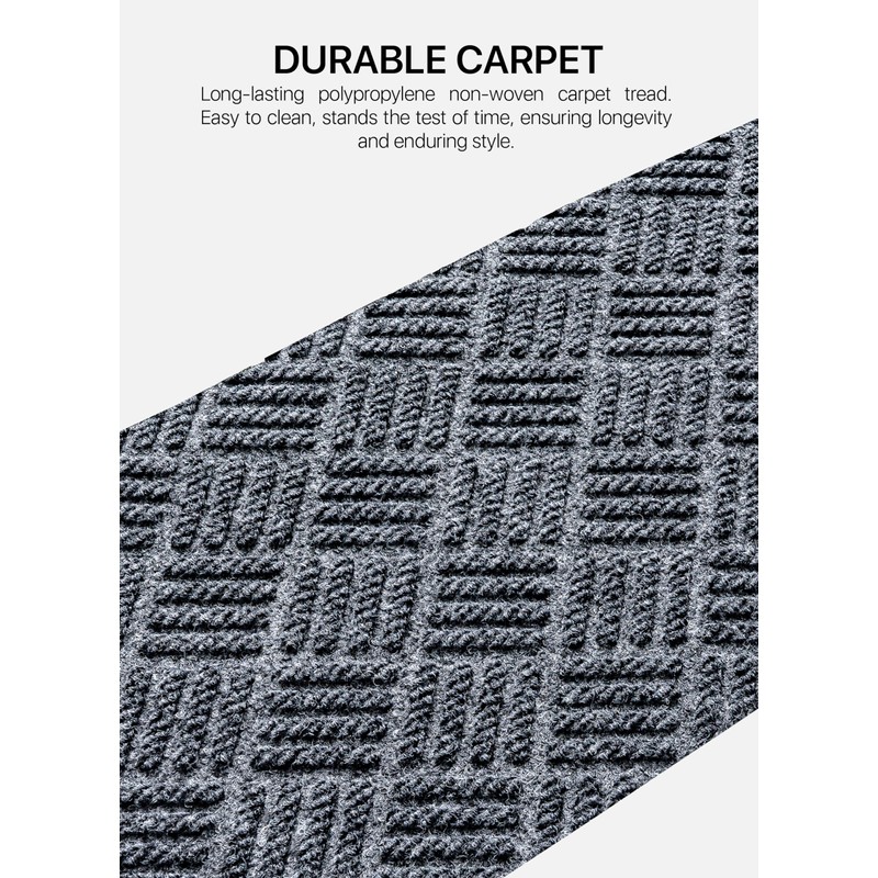 FINEHOUS Outdoor Stair Treads Non-Slip 42”x10” (6-Pack) – Carpet Treads