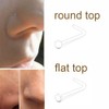 MODRSA Clear Nose Studs Clear Nose Rings For Work Plastic