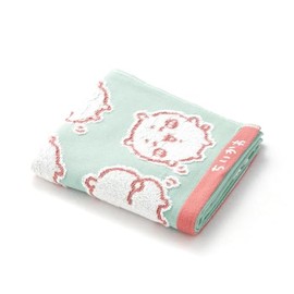 Chiikawa Ye Face Towel, Green, Chiikawa, Gauze Pile, 41-1232150, Approx. 13.4 x 31.5 inches (34 x 80 cm)