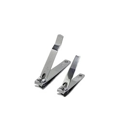 La Cross Premium Nail Clippers, Curved & Straight Blades, Surgical Stainless Steel, Silver