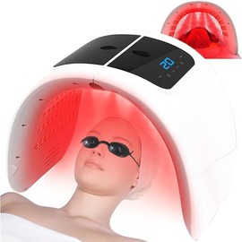 BEICNWOD Red-Light-Beauty-Mask,LED Light Beauty for Face,7 Colors LED Face Mask Facial, LED Beauty Light with Spray Function,Skin Care Equipment at HomeFacial Skin Care Tool for Mask,Neck,Body