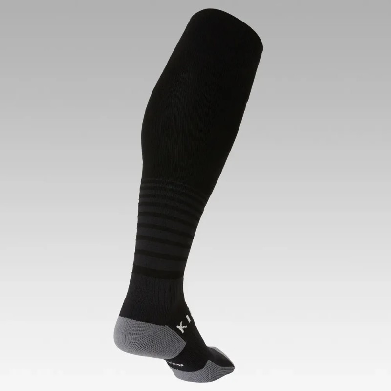 Medias Largas De Fútbol Adulto F500 Negro Kipsta Talla 28,5/30