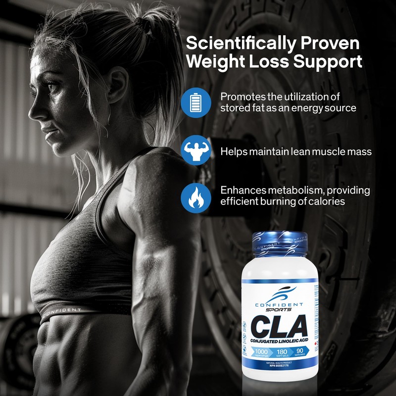 CONFIDENT SPORTS – CLA (Conjugated Linoleic Acid) – 1000 mg