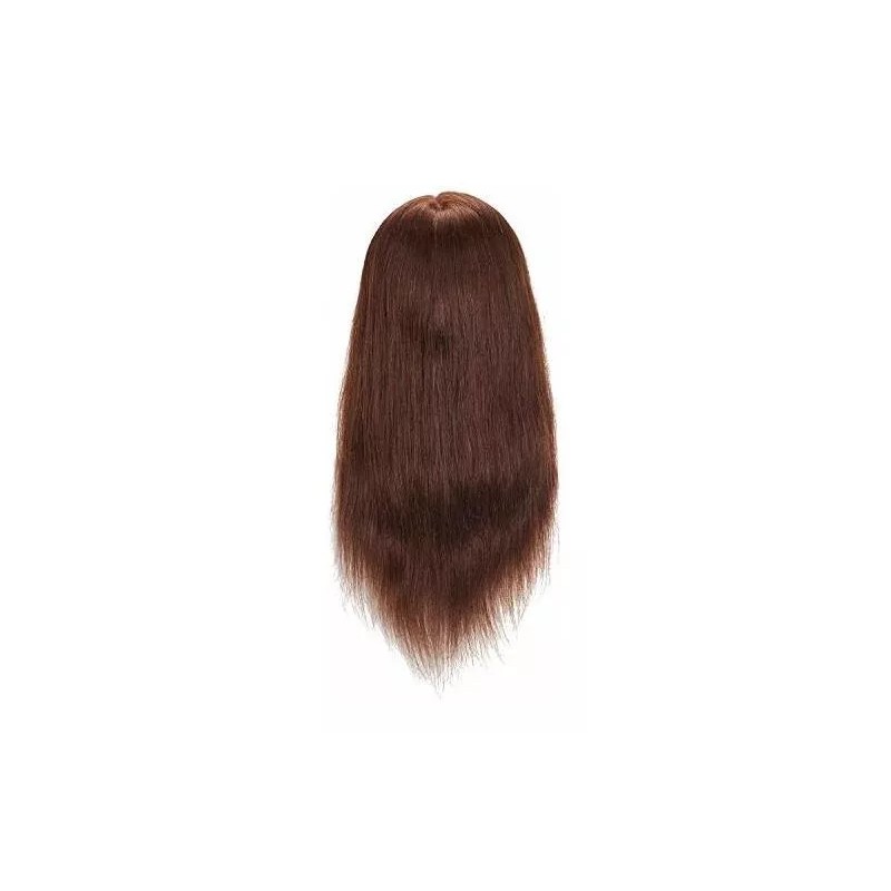 Hairginkgo Maniqui Cabeza Cabello Natural Marrón 55 Cm Hairginkgo