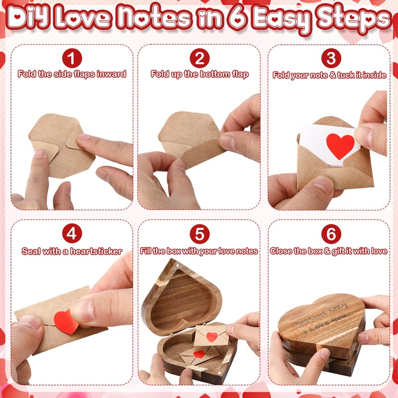Mimorou 120 Sets Mini Love Notes for Him Her Mini