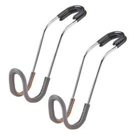 Ganchos para reposacabezas de coche, ganchos para el asiento delantero, asiento trasero y maletero, metal resistente con funda de piel sintética