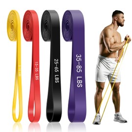 Resistance Bands for Working Out, 4-Level Pull Up Assistance Bands, Exercise Bands for Women & Men, Stretch Workout Bands for Full-Body Training, Fitness, Physical Therapy, Pull Up Bands at Home, Gym