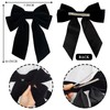 2PCS Big Hair Bow Velvet Hair Bow Clips for Girls