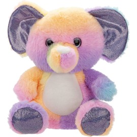 VFM - Luxury Rainbow Elephant Plush 25cm - Special Colourful Cuddly Toy For Children With Super Soft Fluffy Fur Sparkly Eyes, Feet & Ears - Cuddle Crew