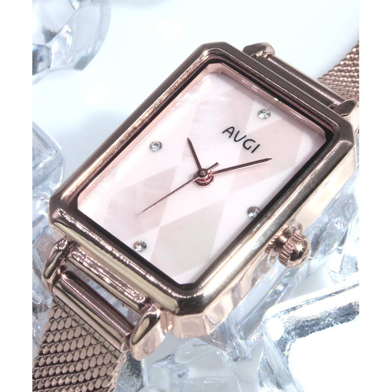 AVGI Women's Square Watch, Natural Stone Face, Waterproof for Life