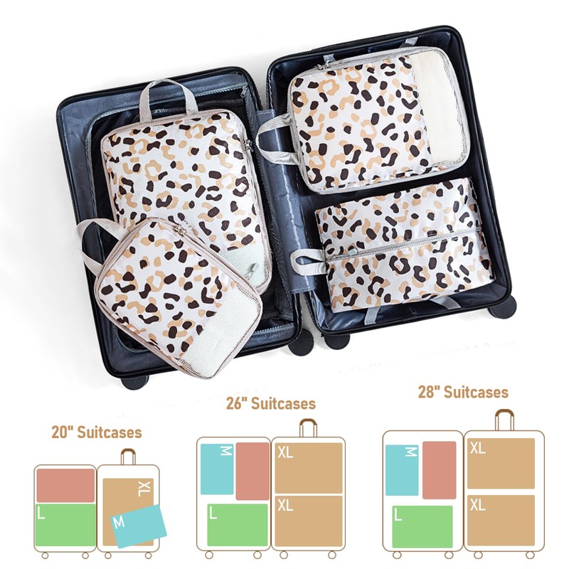 Compression Packing Cubes for Travel, Travel Essentials Luggage Organizer bags