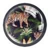 Tiger Jungle Animal and Tropical Leaves Cabinet Door Knobs Handles