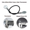 Bytiyar 1/8"(3mm) Wire Diam Galvanized Steel Cable Eyelets Ended Short