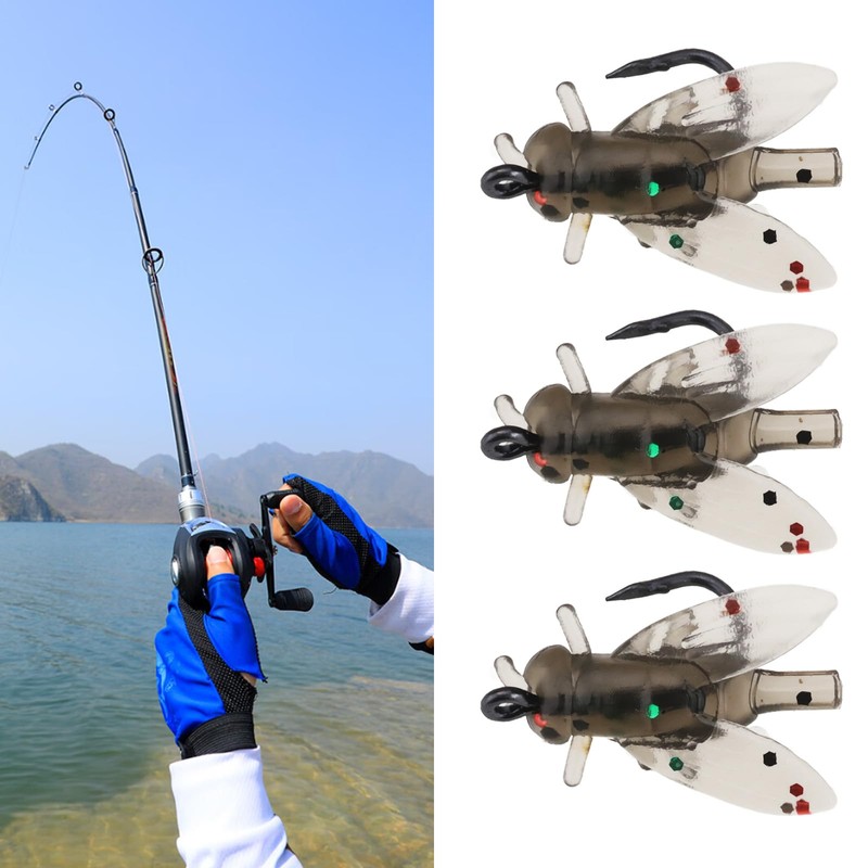 Create idea 50Pcs Bionic Fly Fishing Bait Fly Soft Bait
