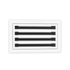 QuietCool 14x8 Modern Design AC Grille - Aluminum White -