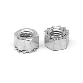 Keps Locknut #10-32 Lock Nut with External Tooth Lock Washer (1,000 PK) #10-32 Thread Size, Hex Width: 3/8 in, Hex Height: 1/8 in, Washer OD: 0.406 in