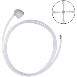 NoBrand 2 PCS Nozzle w/ 19.69in, 360 Degrees Extension Hose for Male Stem Spray Cans Flu