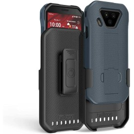 Beltron Shell Holster Case Combo w/ Belt Clip Holster Kyocera DuraForce Ultra 5G E7110 - Gray