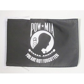 AZ FLAG USA Pow Mia Remember Flag 18'' x 12'' Cords - US - American Army Small Flags 30 x 45cm - Banner 18x12 in
