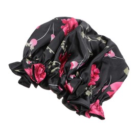 minkissy 2pcs Sleep Comfortably Satin Bonnet Double-layer Hair Bonnets for Women Elastic Headband Maintain Hair Styles Breathable and Soft